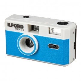 Ilford Sprite 35-II Câmara 35mm com Flash - Silver/Azul