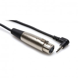 Hosa Cabo XLR fêmea - Jack 3.5mm TRS angular - 3m