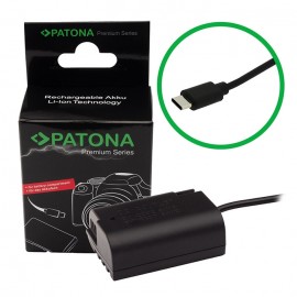 Patona Premium Acoplador Dummy DMW-BLK22 com USB-C