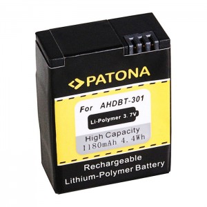 Patona Bateria Li-Polymer para GoPro Hero3 e 3+ (1180mAh)