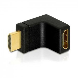 Adaptador HDMI fêmea / HDMI macho - 90º cima