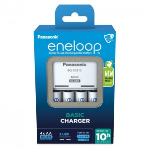 Panasonic Eneloop BQ-CC51 - Carregador com 4 Baterias AA 2000mAh