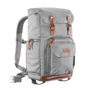 Mantona Mochila Retro Luis - Cinzento