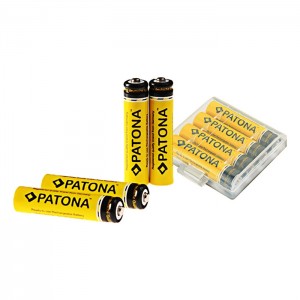 Patona Pack 4 Baterias AAA 900mAh com Box 