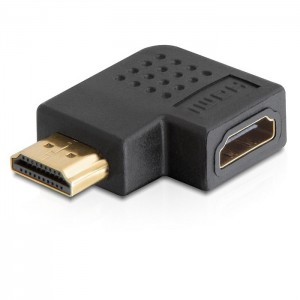 Delock Adaptador HDMI fêmea / HDMI macho - 90º direita