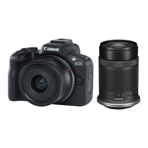 Canon EOS R50 Preto + RF-S 18-45 + RF-S 55-210 IS STM