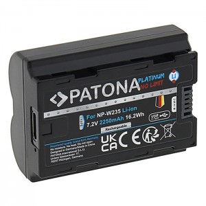 Patona Platinum Bateria NP-W235 com USB-C (2250mAh)