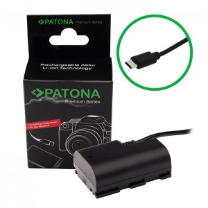 Patona Premium Acoplador Dummy LP-E6 com USB-C 