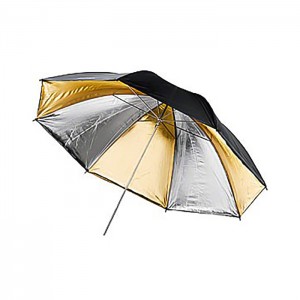 Walimex Pro Sombrinha Reflectora Prateada / Dourada - 84cm