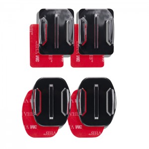 Mantona Bases Adesivas Curvas e Planas para GoPro