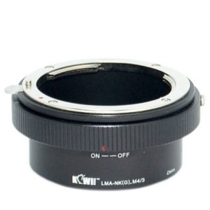 Kiwifotos Adaptador Objectivas Nikon G a Corpo MFT c/ Controlo Diafragma