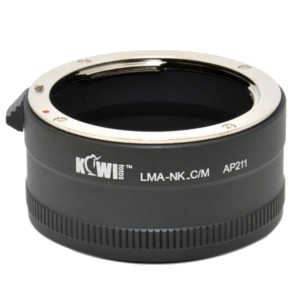 Kiwifotos Adaptador Objectivas Nikon D a Corpo Canon M