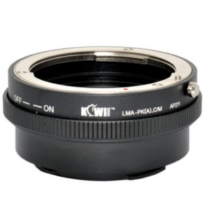 Kiwifotos Adapt. Pentax K a Corpo Canon M c/ Controlo Diafragma