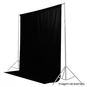 Caruba Fundo em Tecido Preto Liso - 3x6m