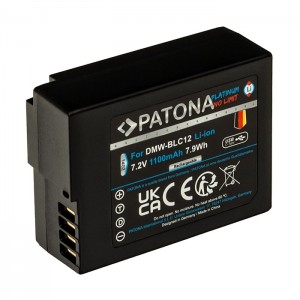 Patona Platinum Bateria DMW-BLC12 com USB-C (1100mAh)