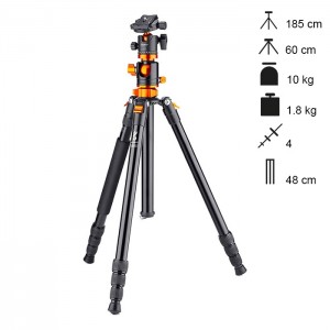 K&F SA254T2 - Tripé / Monopé + Cabeça de Rótula