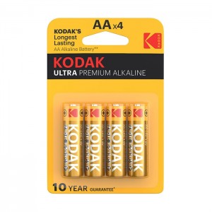 Kodak Pack 4 Pilhas AA - Ultra Premium Alkaline