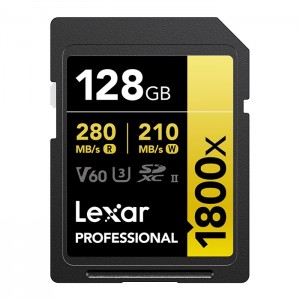 Lexar SDXC V60 1800x 280MB/s - 128GB