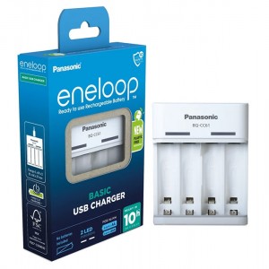 Panasonic Eneloop BQ-CC61 - Carregador USB Baterias AA / AAA