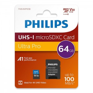 Philips Micro SDXC V30 100MB/s - 64GB