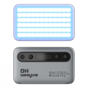 Viltrox Weeylite S05 Portable Pocket RGB Light - Cinzento