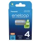 Panasonic Eneloop - 4 Baterias AAA 800mAh 