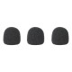 Boya BY-B05F - Pack 3 Esponjas para Microfone Lapela