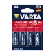 Varta Pilhas Longlife Max Power LR6 AA - Pack de 4