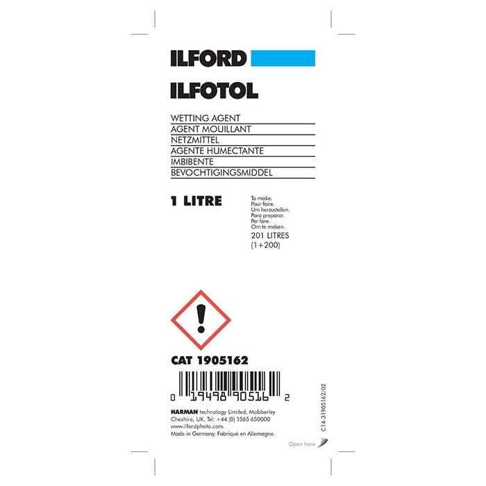Ilford Ilfotol - 1L - Auxiliares de Lavagem - Química - Analógico